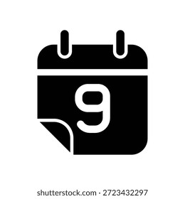 Plantilla de diseño de Vector de ilustración de icono de calendario