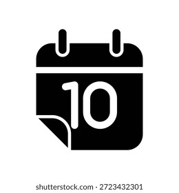 Plantilla de diseño de Vector de ilustración de icono de calendario
