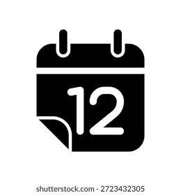 Plantilla de diseño de Vector de ilustración de icono de calendario