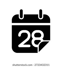 Plantilla de diseño de Vector de ilustración de icono de calendario