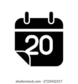 Plantilla de diseño de Vector de ilustración de icono de calendario