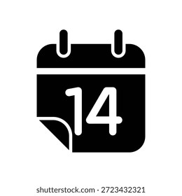 Plantilla de diseño de Vector de ilustración de icono de calendario