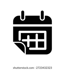 Plantilla de diseño de Vector de ilustración de icono de calendario