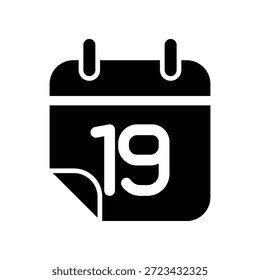 Plantilla de diseño de Vector de ilustración de icono de calendario