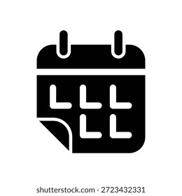 Plantilla de diseño de Vector de ilustración de icono de calendario