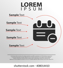 calendar icon. calendar infographics template