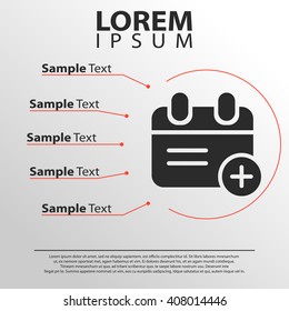 calendar icon. calendar infographics template
