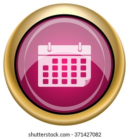 Calendar icon. Internet button on white background. EPS10 vector.