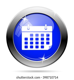 Calendar icon. Internet button on white background. EPS10 vector
