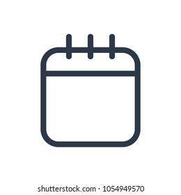 Calendar icon. Isolated date and calendar icon line style. Premium quality vector symbol drawing concept for your logo web mobile app UI design.