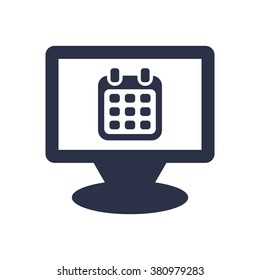 Calendar  icon,  isolated. Flat  design.