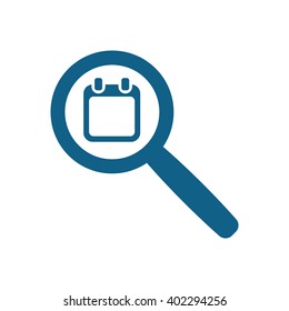 Calendar  icon,  isolated. Flat  design.