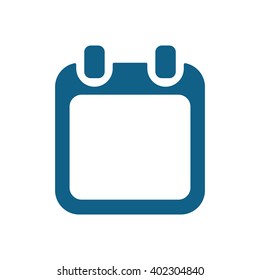 Calendar  icon,  isolated. Flat  design.