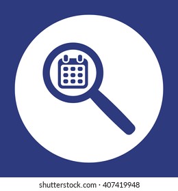 Calendar  icon,  isolated. Flat  design.