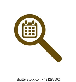 Calendar  icon,  isolated. Flat  design.