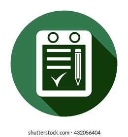 Calendar  icon,  isolated. Flat  design.