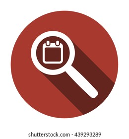 Calendar  icon,  isolated. Flat  design.