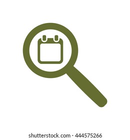 Calendar  icon,  isolated. Flat  design.