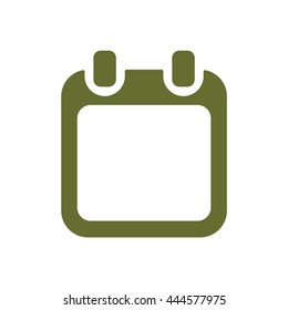 Calendar    icon,  isolated. Flat  design.