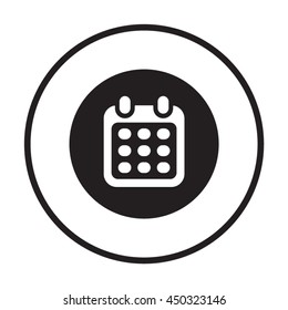 Calendar    icon,  isolated. Flat  design.