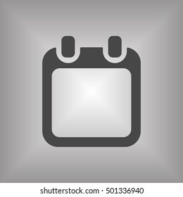 Calendar   icon,  isolated. Flat  design.