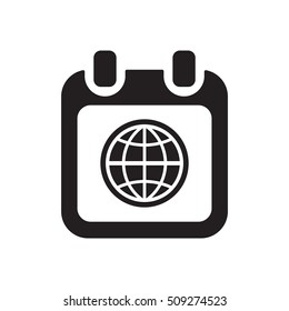 Calendar    icon,  isolated. Flat  design.