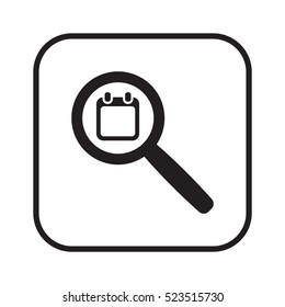 Calendar   icon, isolated. Flat  design. 