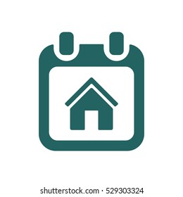Calendar  icon, isolated. Flat design.