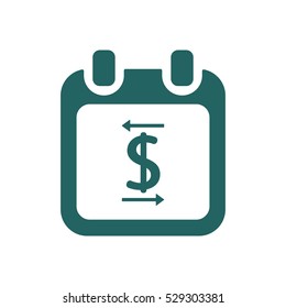Calendar  icon, isolated. Flat design.