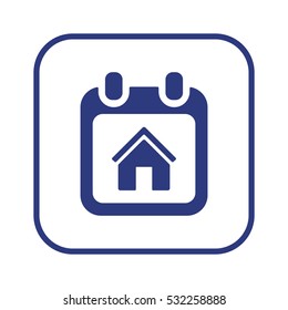 Calendar  icon, isolated. Flat design.