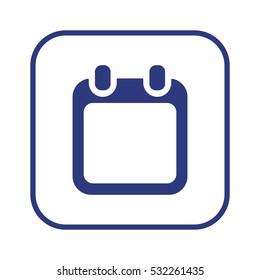 Calendar   icon, isolated. Flat  design. 