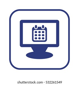 Calendar   icon, isolated. Flat  design. 