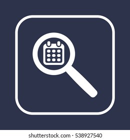 Calendar   icon, isolated. Flat  design. 