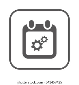 Calendar  icon, isolated. Flat design.