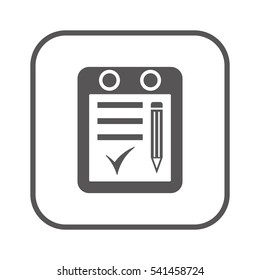 Calendar  icon,  isolated. Flat  design.