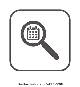 Calendar   icon, isolated. Flat  design. 