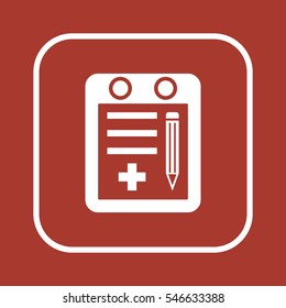 Calendar  icon,  isolated. Flat  design.