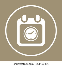 Calendar  icon, isolated. Flat design.