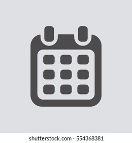 Calendar   icon, isolated. Flat  design. 