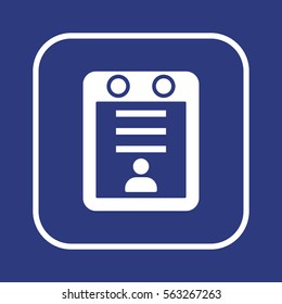 Calendar  icon,  isolated. Flat  design.