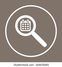 Calendar   icon, isolated. Flat  design. 