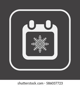 Calendar  icon, isolated. Flat design.