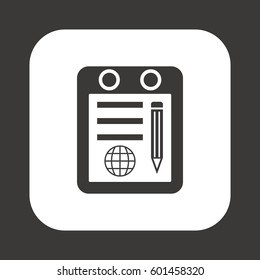 Calendar  icon,  isolated. Flat  design.