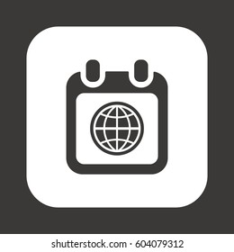 Calendar  icon, isolated. Flat design.