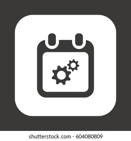 Calendar  icon, isolated. Flat design.