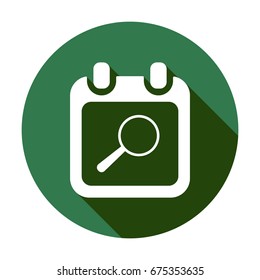 Calendar   icon, isolated. Flat  design. 