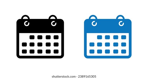 Calendar icon isolated for graphic and web design vector Illustration.