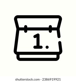 icono de calendario, icono aislado en fondo claro, perfecto para sitio web, blog, logotipo, diseño gráfico, medios sociales, interfaz de usuario, aplicación móvil