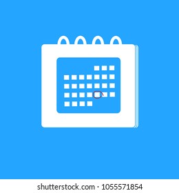 Calendar icon isolated on background. Calendar icon for web site,app and logo. Creative business concept, vector illustration eps 10