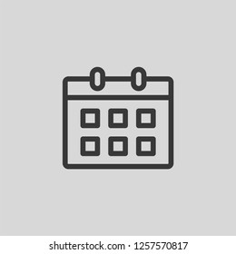 Calendar icon isolated on background. Appointment symbol modern, simple, vector, icon for website design, mobile app, ui. Vector Illustration